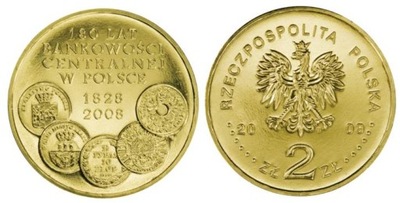 2 zł 180 lat bankowości centralnej w Polsce 2009