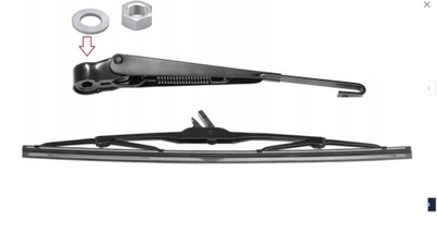 Важіль металевий двірник задня opel zafira b + np фото №1