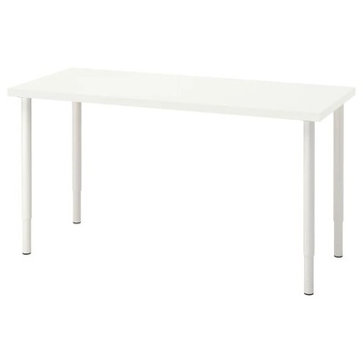 IKEA LAGKAPTEN OLOV Biurko białe 140x60 cm