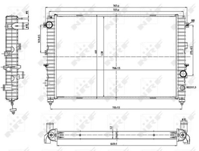 NRF 53197 CHLODNICA, SISTEMA AUŠINIMO VARIKLIO 