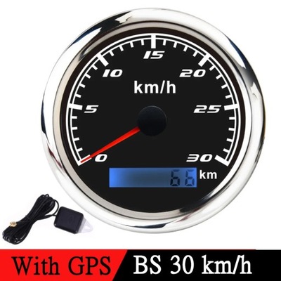 Universal 85mm GPS Speedometer Digital Gauge 30 60 120 200 KMH Odome~72035