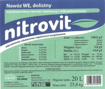 Uniwersalny nawóz azotowy NITROVIT