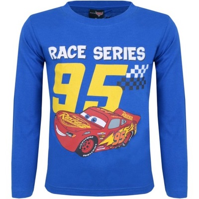 Bluzka Auta Race 95 niebieska 98
