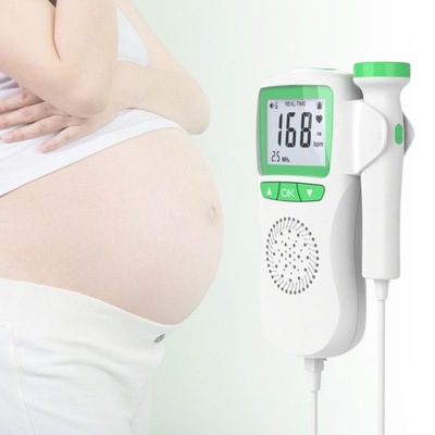Monitor częstości płodu Ciąża Detektor tętna płodu u dziecka Aktualizacja zielony
