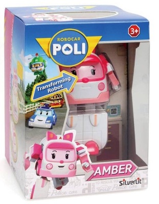 ROBOCAR POLI AMBER ROBOT TRANSFORMUJĄCY FIGURKA ROBOT 2W1