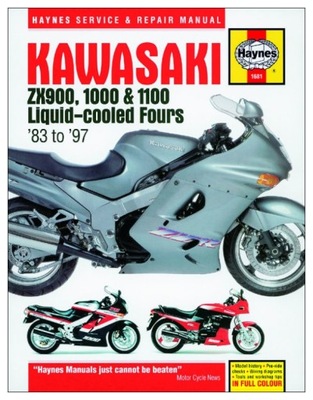 KAWASAKI ZX900 1000 1100 FOURS (1983-1997) MANUAL REPARACIÓN HAYNES 24H  