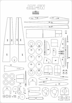 JAK-9W - szkielet laser MPModel 1/33