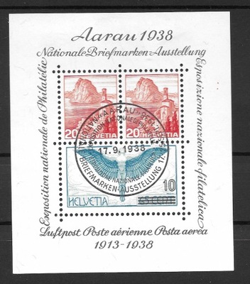 Szwajcaria,AARAU, BLOK 1938