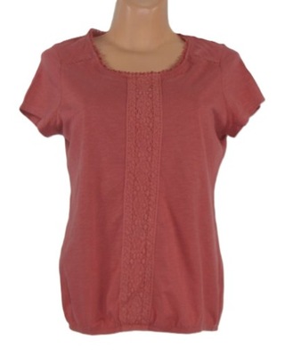 Next bluzka z koronką różowa 42