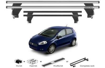 MALETERO DE TECHO ALUMINIO FIAT GRANDE PUNTO 2005>2012 PUNTO EVO 2009>2012  