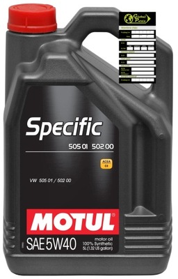 MOTUL 5W40 5L SPECIFIC 505.01 502.00