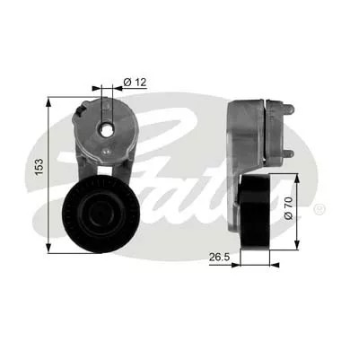 РОЛИК НАТЯЖИТЕЛЬA /GATES/ T38163 GATES НАТЯЖИТЕЛЬ