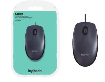 Mysz optyczna Logitech M100 910-005003 1000 dpi