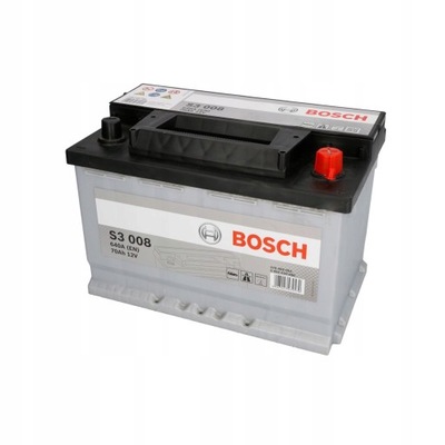 BATERÍA BOSCH S3 70AH 640A P+  