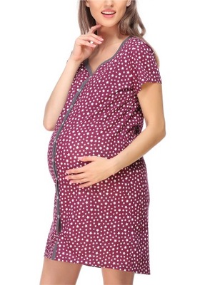 Koszula Ciążowa z Funkcją Karmienia BLV50-114 L
