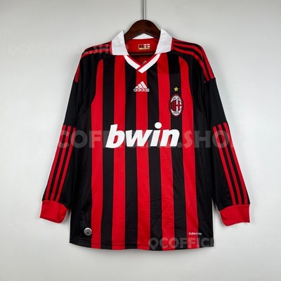 Koszulka Retro AC Milan 2009/10 HOME Długie Rękawy, S
