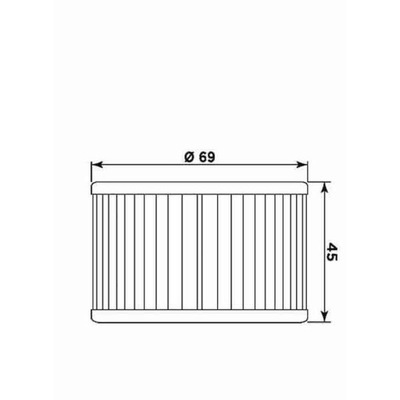 MIW FILTRAS FILTRAS ALYVOS MOTO. KYMCO 250 VENOX (02-11) 