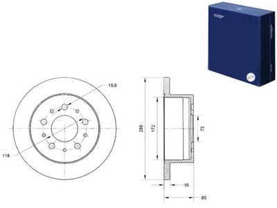 DISCOS DE FRENADO 2SZT. FIAT DUCATO 06- PARTE TRASERA TOMEX BRAKES  