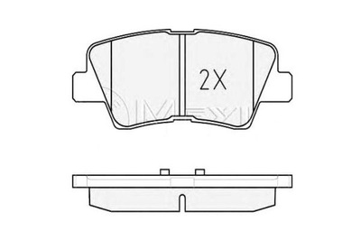 MEYLE КОЛОДКИ ГАЛЬМІВНІ HYUNDAI ЗАД I40 11- SONATA