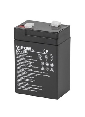 Akumulator AGM żelowy VIPOW 6V 4.5Ah HQ