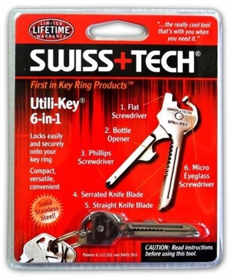 Multitool Swiss Tech Niezbędnik wielofunkcyjny klucz nóż śrubokręt 6w1