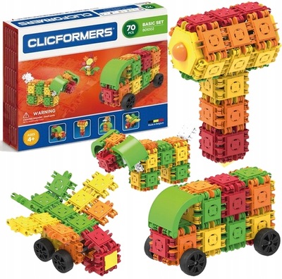 Klocki konstrukcyjne CLICFORMERS 70 el. Basic Set