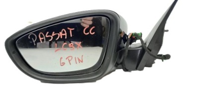 Дзеркало ліва чорні vw passat cc 6pin lc9x 3c8857933a фото №1