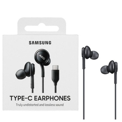 SŁUCHAWKI SAMSUNG NOTE 10 S20 AKG EO-IC100 USB-C CZARNE