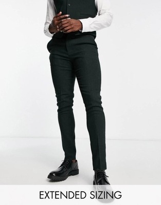 Asos Design zjh skinny eleganckie jodełka spodnie W31/L32 NH2
