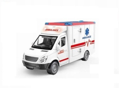 Ambulans Karetka Pogotowia Van Auto Napęd Dźwięki Otwierane Drzwi