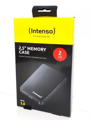 DYSK ZEWNĘTRZNY INTENSO MEMORY CASE 2TB KOMPLET