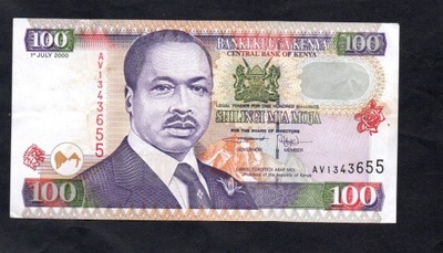 BANKNOT Kenia -- 100 szylingów -- 2000 rok