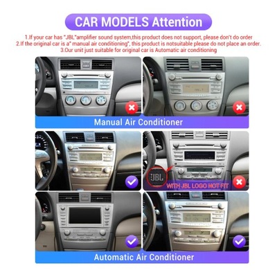 RADIO NAVEGACIÓN GPS TOYOTA CAMRY 2006-2011 4G  