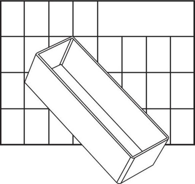 ĮDĖKLAS MODULIS DĖKLĖ A8-2 47X55X157MM 1SZT RAACO 