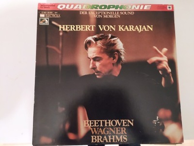 HERBERT VON KARAJAN BEETHOVEN , WAGNER, BRAHMS QUADRO