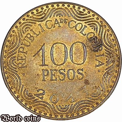 100 PESOS 2017 KOLUMBIA