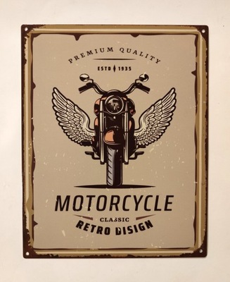 Szyld Retro Reklama Motor Motorcycle