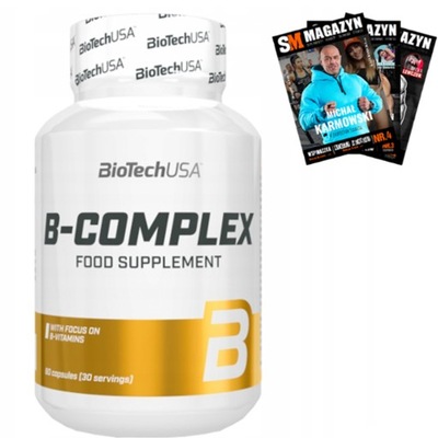 BIOTECH VITAMIN B COMPLEX 60TAB WITAMINY B2 B6 B12