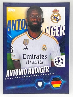 Naklejki TOPPS UEFA CHAMPIONS LEAGUE 23/24 #413 Rudiger (B)