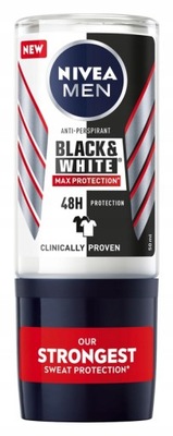 NIVEA BLACK&WHITE MAX PROTECTION Antyperspirant w kulce dla mężczyzn 50ml