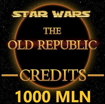 SWTOR STAR WARS THE OLD REPUBLIC 1000 MLN KREDYTY