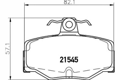 TEXTAR КОЛОДКИ ГАЛЬМІВНІ NISSAN ЗАД PRIMERA -02 TEX