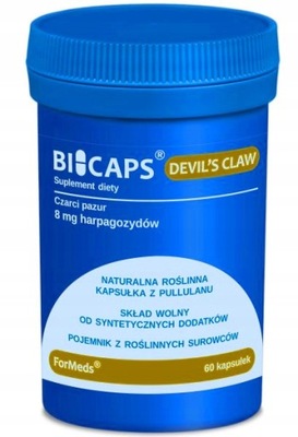 Czarci Pazur ForMeds BICAPS DEVIL'S CLAW trawienie apetyt silne stawy kości