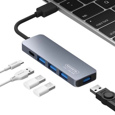 ADAPTER HOST USB PD 60W 1 X TYP-C 2 X USB 2.01 X USB 3.0 1xHDMI SOMOSTEL