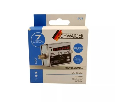 SCHWAIGER SF-70 MIERNIK SYGNAŁU SATELITARNEGO