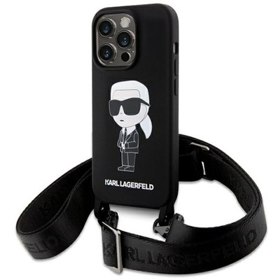 Etui Karl Lagerfeld do iPhone 15 Pro Max 6.7", pokrowiec z paskiem, case