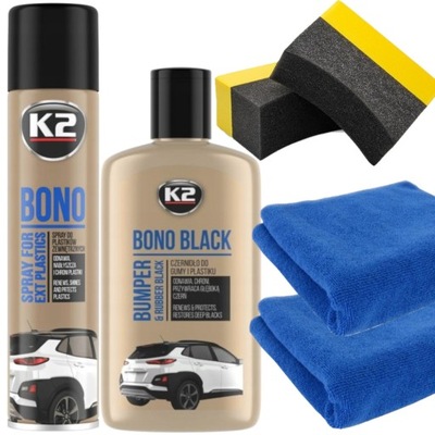 K2 BONO SET CZERNIDLO DRESSING FOR TIRES RESTORATION PLASTICS BUMPERS 5W1  