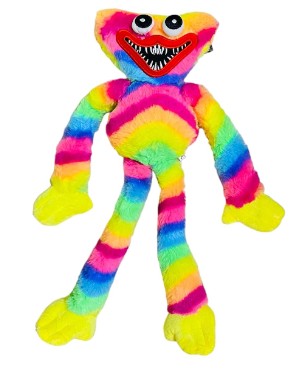 Pluszowa maskotka Huggy Wuggy tęczowa kolorowa 40cm Poppy Playtime