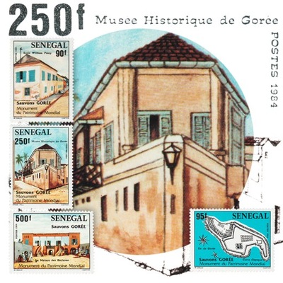 Senegal Dom Niewolników Szkoła Muzeum Mapa Wyspy**