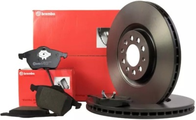 Brembo тормозные диски+ тормозные колодки перед audi a3 8l tt 8n 312mm фото №1